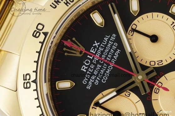 1:1 BTF Best SA4130 Daytona Black YG Bracelet Edition on 116508 YG Dial 0109